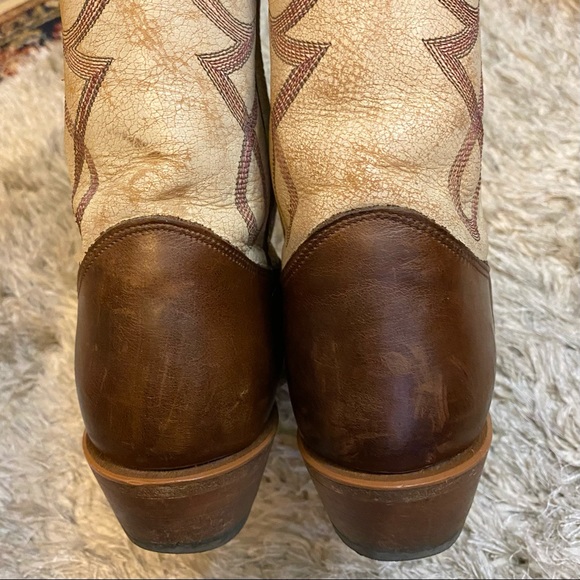 Justin Two Tone Embroidered Western Boot - Picture 8 of 16